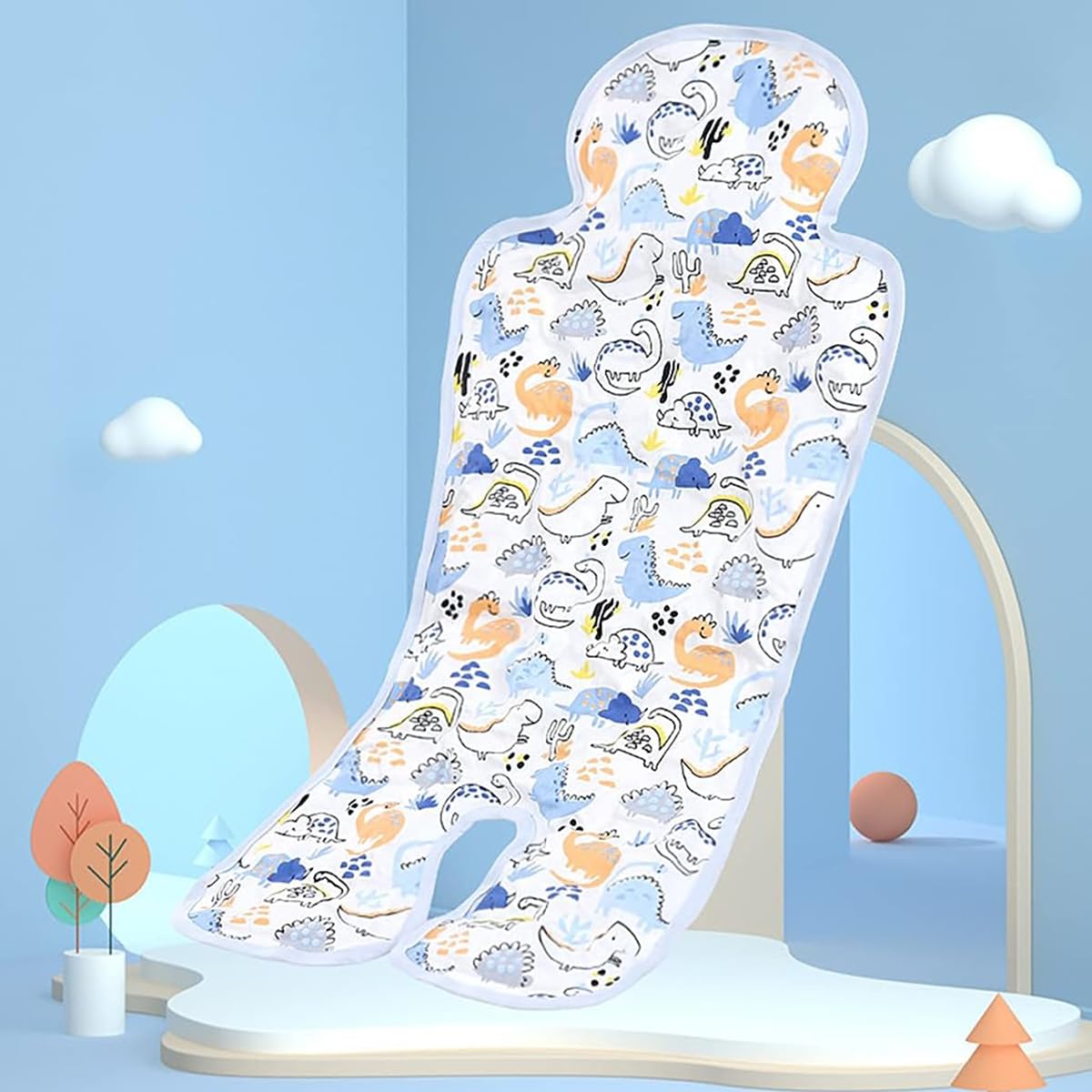 SNOWIE SOFT Baby Cool Mat Baby Stroller Cool Mat for 0-3 Years Old Cozy Cool Mat for Baby Stroller, Baby Bed, Car Seat, High Chair Cartoon Print Summer Cool Mat for Baby, 26.8 x 13inch SNOWIE SOFT Baby Cool Mat Baby Stroller Cool Mat for 0-3 Years Old Cozy Cool Mat for Baby Stroller, Baby Bed, Car Seat, High Chair Cartoon Print Summer Cool Mat for Baby, 26.8 x 13inch